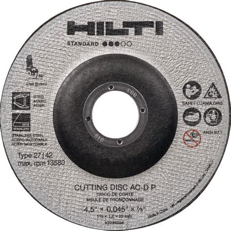 خرید AC D P Type 1 Cut off wheel هیلتی استعلام قیمت از فروشگاه هیلتی ایران