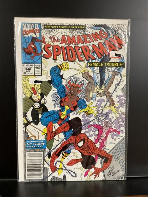 The Amazing Spider Man 340 Newsstand Edition 1990 Comic Books