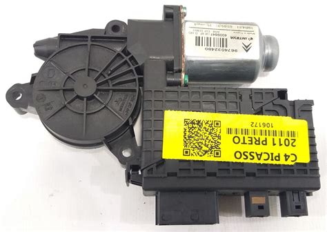 Motor Vidro El Trico Porta Dianteira Direito Citroen C Picasso Ano