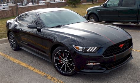 Shadow Black 2016 Ford Mustang Ecoboost Fastback Photo Detail