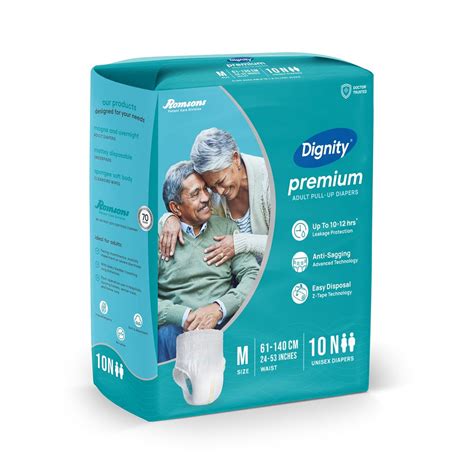 Dignity Premium Adult Pull Up Diapers Medium 10pcs