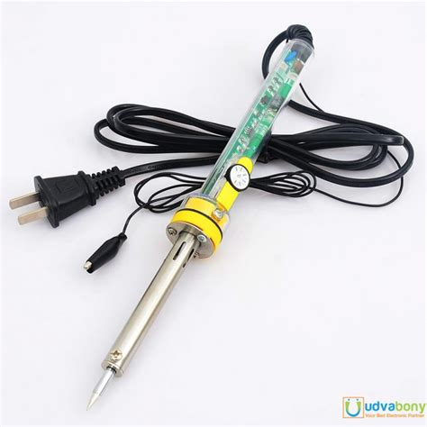 Transparent Adjustable Temperature 60W AC220V Soldering Iron