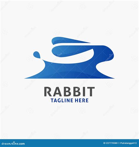 Rabbit Run Logo Design Stock Vector Illustration Of Bunny 237770580