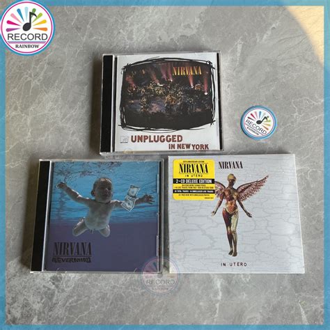 Nirvana Nevermind In Utero 2 Disc MTV Unplugged In New York 3 Album