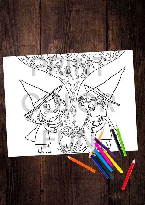 Halloween Potion Coloring Page Digital Download - Etsy