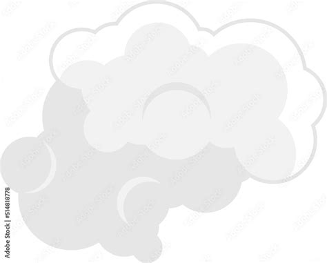 Cartoon smoke fog clip art Stock Vector | Adobe Stock