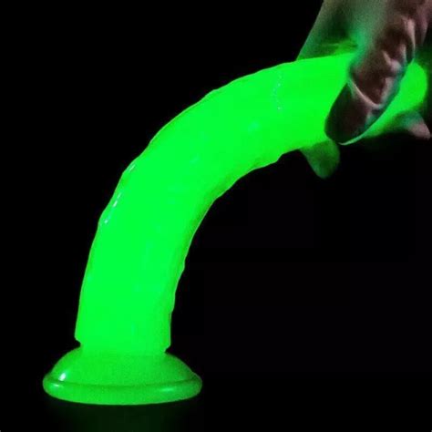 CRYSTAL JELLY DILDO SUCTION CUP FLUORESCENT REALISTIC DILDO ANAL