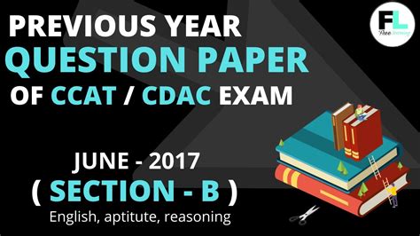 Previous Year Question Paper Of CCAT CDAC Entrance Exam JUNE 2017