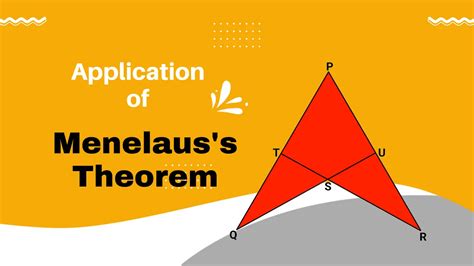 Menelaus Theorem Of The Triangle (Powerful Geometry Hack 2022 ...