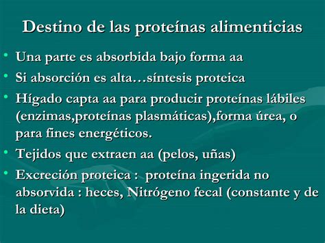 Proteinas Digestión absorción y metabolismo PPT