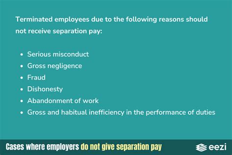 Separation Pay Are Resigned Employees Entitled To It Eezi Hr