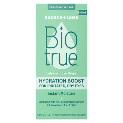 Biotrue Lubricant Eye Drops Hydration Boost Brookshire S