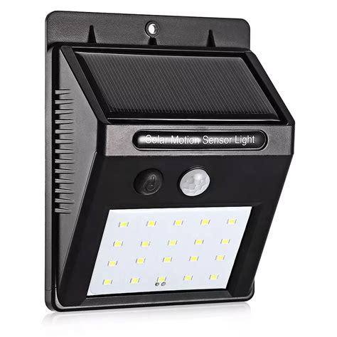 Iluminumina O Externa Ria De Parede 20 Leds Energia Sensor De