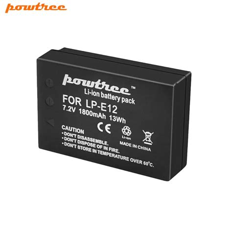 1pcs 1800mah Lp E12 Lpe12 Lp E12 Camera Batteries For Canon Eos 100d