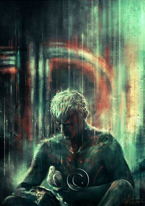 Blade Runner Movie Rutger Hauer Tears Rain Print Poster Wall Art