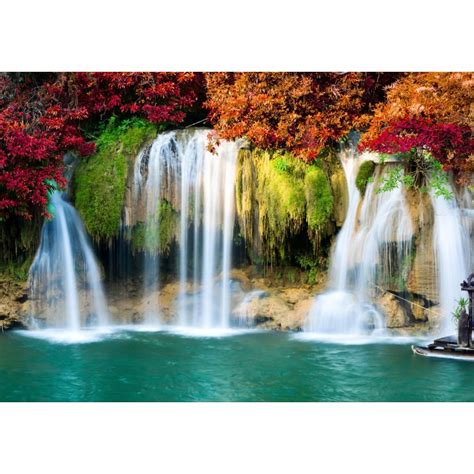 Puzzle Waterfall In Forest Grafika F Pieces Jigsaw Puzzles