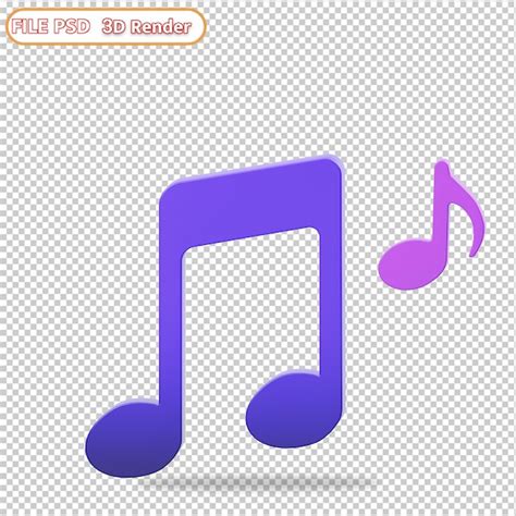Nota de la música Archivo PSD Premium