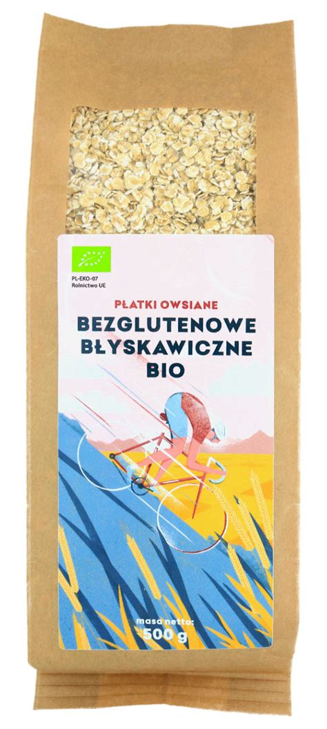 Płatki owsiane bezglutenowe błyskawiczne BIO 500 g