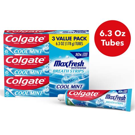 Colgate Max Fresh With Whitening Toothpaste With Mini Breath Strips