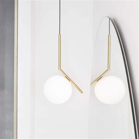 Flos IC S1 Suspension Lamp Brass