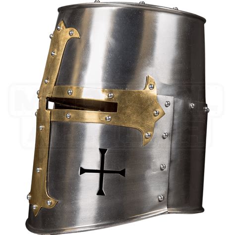 Crusader Helmet Hw 700742 By Medieval Armour Leather Armour Steel