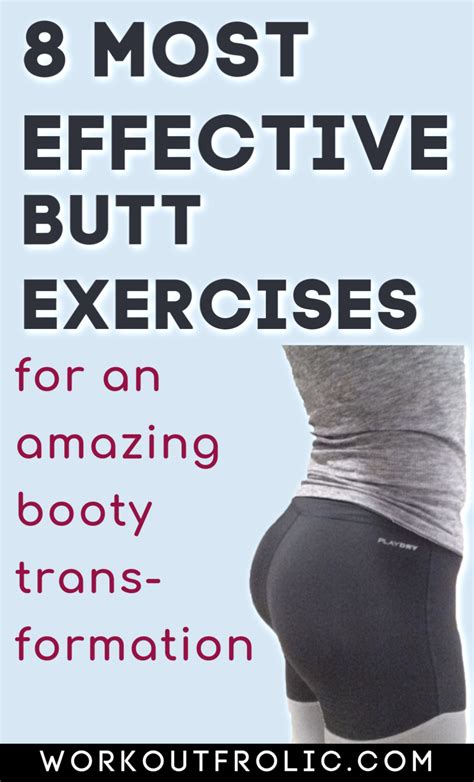 Top 8 Glute Exercises To Build And Shape A Strong Booty Glutes Workout Butt Workout Exercise