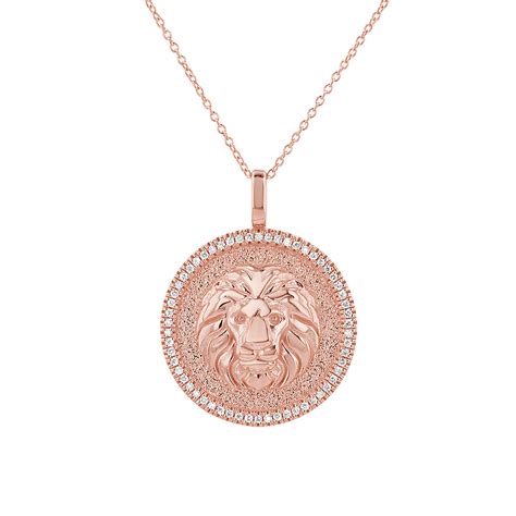 14k Gold Diamond Zodiac Coin Medallion Necklace Baby Gold