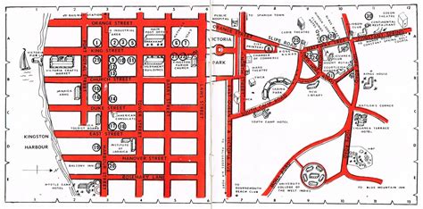 Key To Jamaica Kingston Maps