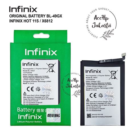 Jual Baterai BL49GX Infinix Hot 7 Lite Hot 11s NFC Note 7 Lite Note 10 Hot 12 Pro Zero X Neo
