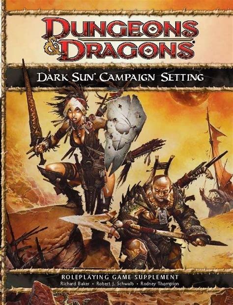 Dark Sun Campaign Setting 4e Wizards Of The Coast Dungeons