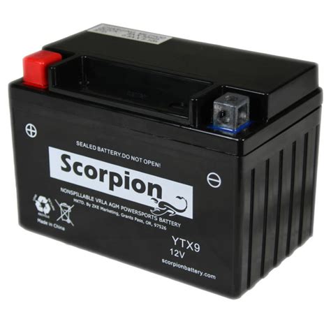 Scorpion Ytx Bs Motorcycle Battery V Cca