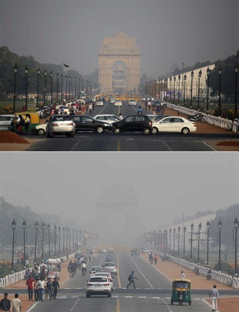 Photos After Diwali Fireworks Smog Shrouds New Delhi The Two Way Npr