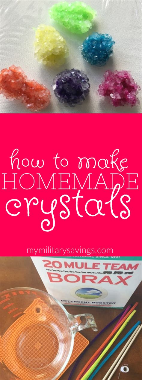 How To Make Homemade Rock Crystals With Borax A Super Fun And Easy Science Experiment Idea For