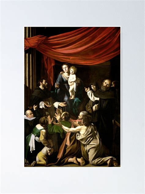 High Resolution Caravaggio Madonna Of The Rosary Poster For Sale