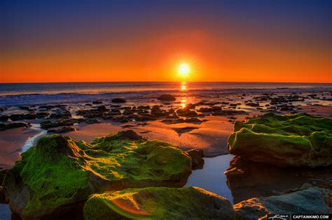 Green Rocks At Coral Cove Beach Park Jupiter Island Hdr Photography By Captain Kimo