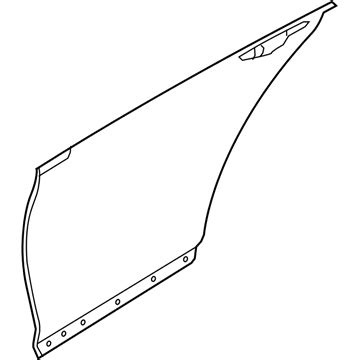 77121 B1000 Genuine Hyundai Panel Rear Door Outer RH