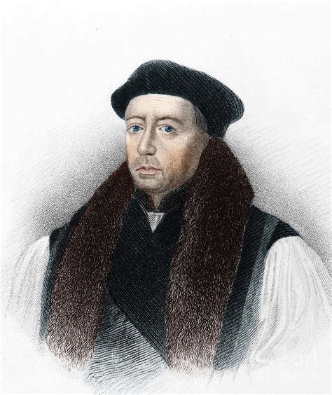 Thomas Cranmer Archbishop Of Canterbury Painting By Unknown Artist