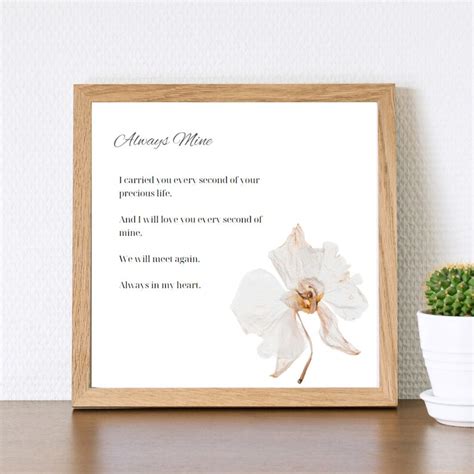 Baby Loss Poem, Pregnancy Loss Gift, Miscarriage Poem, Miscarriage ...