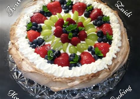 🍰pavlova🍰 Russian Dessert Recipe By Irum Zaidi Home Cooking Cookpad