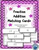 Fraction Operations Matching Card Bundle By Blue Mountain Math Tpt