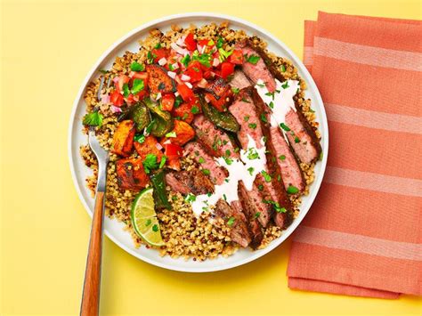 Steak Veggie And Quinoa Bowls Recipe Food Network Kitchen Food Network