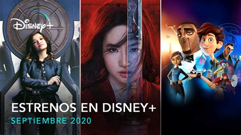 Estrenos y novedades que llegan en septiembre 2020 a Disney en España