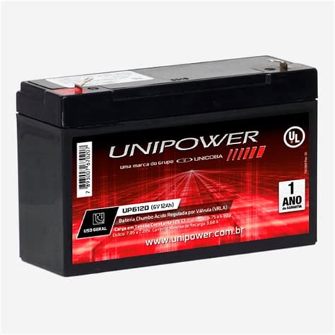 Bateria Selada V A Up Unipower Duque Eletr Nica