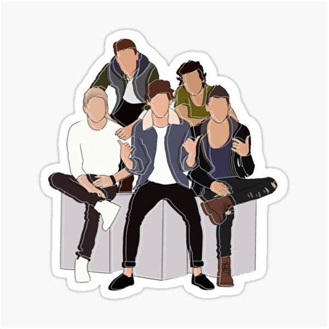 Louis Tomlinson Stickers For Sale One Direction Drawings One