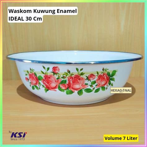 Jual Waskom Kuwung Enamel Cm Waskom Ideal Basin Enamel Motif