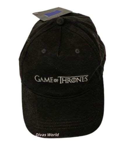 Game Of Thrones Baseball Cap Dark Grey Snapback Summer Hat Brand New