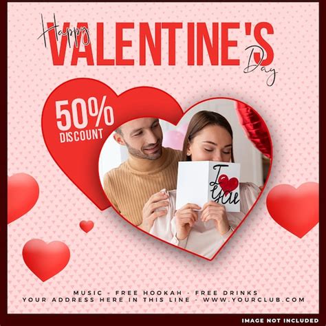 Free Psd Happy Valentines Day Instagram Or Social Media Post Template