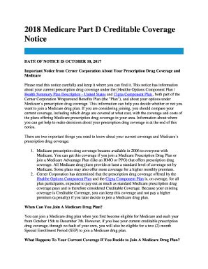 Fillable Online Medicare Part D Creditable Coverage Fax Email