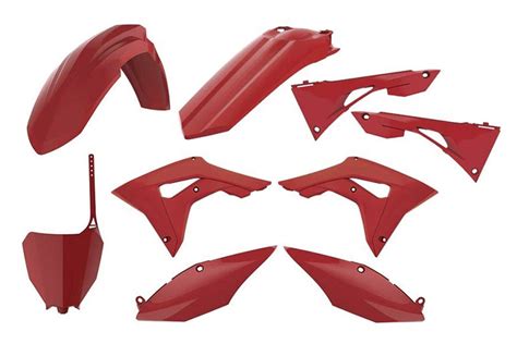 Polisport 6 Piece Replacement Plastic Kit For Honda CRF250R CRF450R