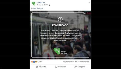 Metro De Lima Pasajeros Reportan Largas Colas Y Retrasos En Trenes